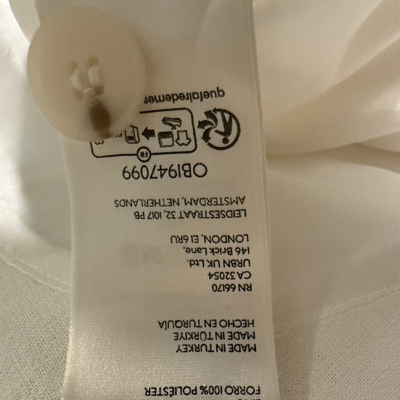 Anthropologie Maeve Sleeveless White Button-Up Top Size XS - Picture 7 of 7